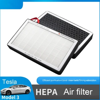 Nové 2ks/set Filter Uhlíkom Obrazovke HEPA Filter Vzduchu, klimatizácia, Filtračný Prvok pre Tesla Model 3 2018 Modely Áut