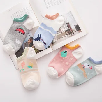 2Pairs/Veľa Kreslených Ženy Ponožky, Bavlnené Ponožky pančuchový tovar Harajuku Japonské Sladkosti Ponožky Ženy Zábavné Črievičku Ponožky Teplé Ponožky Žena