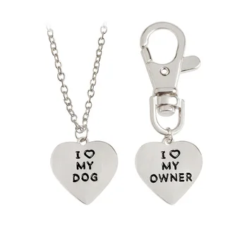 Kreatívnu Tvorivosť psa kosť náhrdelník módne krúžok na kľúče prívesok šperky