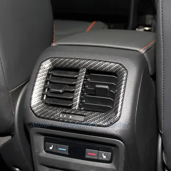 Nová karbónová Štýl Zadné Air Vent Zásuvky Kryt Výbava pre Volkswagen Tiguan 2017-2019