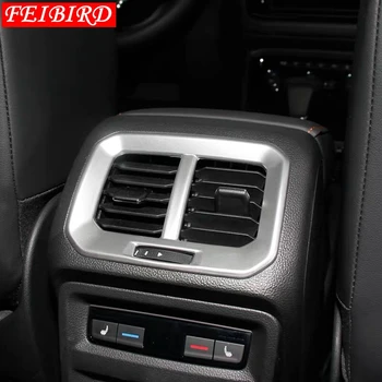 Zadné Operadlo Okno Klimatizácia AC Zásuvky Otvor Kryt Výbava Fit Pre Volkswagen VW Tiguan MK2 2016 - 2019 Uhlíkových Vlákien / Matný