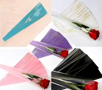 500pcs kvet balenie vrecia Jeden Rose Tašky na Kvety, Baliaci Papier, Valentín Ruže Taška