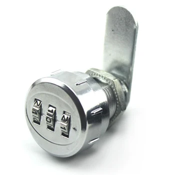 Zásuvky Post Jednoduchú Inštaláciu 3-Miestne Kombinácia Cam Lock Bezpečnostný Kabinet Nábytok Keyless Hardvéru Mail Box, Zliatiny Zinku RV Kódované