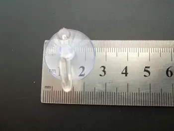 100ks/veľa Priehľadného plastu bulík sklo tesnenie priemer 2,5 cm a 3 cm prísavky háčik na hračky darček