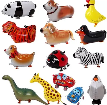 Hybridné modely zvierat balóny hliníkovej fólie balón chôdza pet balóny Chôdza Zvierat Balón Strany, hračky pre deti, hračky