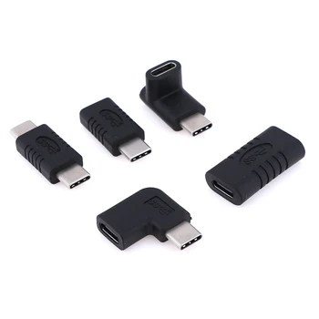 Pravý Uhol USB 3.1 Typ C Samec Samica USB-C Converter Adaptér pre Chytré telefóny Samsung