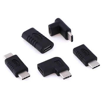 Pravý Uhol USB 3.1 Typ C Samec Samica USB-C Converter Adaptér pre Chytré telefóny Samsung