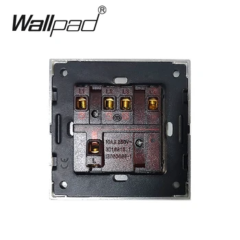4 Gang Reset Wallpad Krištáľové Sklo 110V-250V 110V-240V Luxusný Sklenený Panel Reset Tlačidlo Reset Premiestniť Wall Light Switch