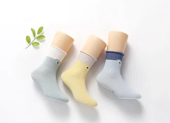 3 Páry/veľa Jar Leto Baby Ponožky Farbou Dieťa Dieťa Poschodí Ponožky Mäkké Bavlnené Anti-slip Loď Ponožky pre Dievčatá