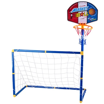 2 v 1 Deti, Športové Zariadenia Cieľ Futbal Basketbal je Skratka pre Deti Outdoor Hračka Multifunkčné Basketbal Stojan