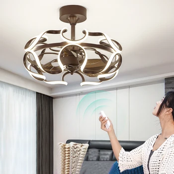 Nordic stropný ventilátor osvetlenie, lampy, kovové lampy Moderné Reštaurácie, Obývacia Izba, Spálňa Bar Domov Tvorivé Dekorácie, Osvetlenie, ventilátor