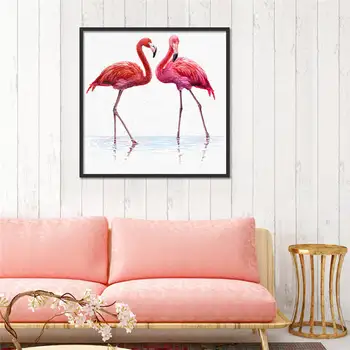 Nordic moderné akvarel Flamingo plátno, maľovanie obrazov na stenu detskej izby, spálne, dekoratívne maľby č rám
