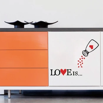 [i príbeh]-doprava zadarmo Láska príchuť tvorivé vinylové dlaždice samolepky na stenu,sklo skrine, krásne chladnička magnet kuchyňa decor