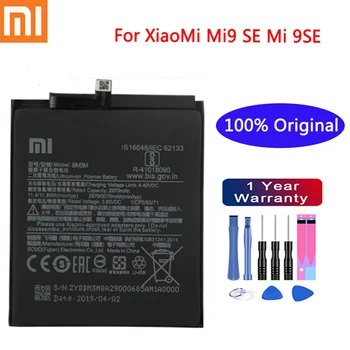 Originálne Náhradné Batérie Pre Xiao Mi9 SE Mi 9SE BM3M Originálne Batérie Telefónu 3070mAh+Darček Nástroje +Samolepky