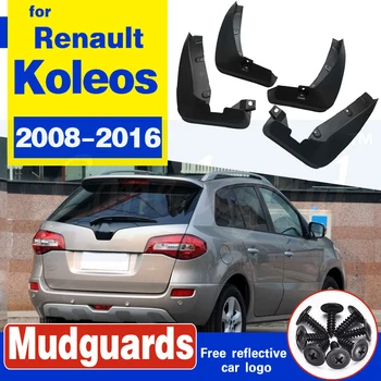 Nastavte Auto Blato Klapky Pre Renault Koleos 1 2008-2016 Mudflaps Splash Stráže Blato Klapka Blatníky Predné Zadný Blatník 2009 2010 2011 2012