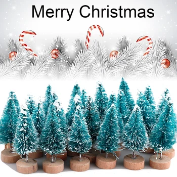 Vianočný Stromček Falošné Borovice Mini Umelý Vianočný Stromček Santa Snehu Domov Vianočné Dekorácie, Party Dodávky Pre nový Domov