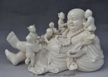 Vianoce v Číne Dehua Biely Porcelán Päť syn centre mesta Dover šťastie Maitreya sochu Budhu halloween