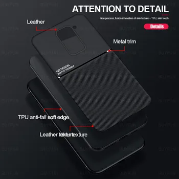 Nový Matný Kožené Magnetické telefón prípad pre Xiao Redmi Poznámka 9 9S Note9 Pro Max S Note9s Note9pro anti-odtlačkov prstov potu kryt