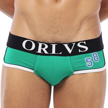 ORLVS Značky Mužov Nohavičky Hot Predaj Mužov Sexy Bielizeň Bavlna Modálne Homosexuáli Nohavičky Plus Veľkosť Mužov spodky