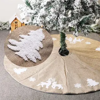 Strom Sukne Odolné Praktické Tvorivé Elegantné Strom Základná Výzdoba, Vianočný Strom Dekorácie Pre Loptu Strany Prom Priemer 122 cm