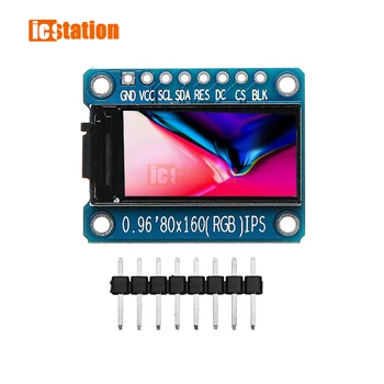 IPS 0.96 palcový 7P SPI HD 65K Farebný LCD Modul ST7735 Ovládač IC 80*160 LCD Displeja Modul