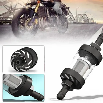 8 mm/0.31 palcový CNC Konektor Palivový Filter Motocykel Plyn Vykurovací Olej Filter Pre Motocross ATV