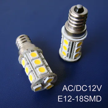 Vysoko kvalitný AC/DC12V E12 led osvetlenie,led e12 žiarovky 12V E12 led žiarovky doprava zadarmo 10pcs/veľa