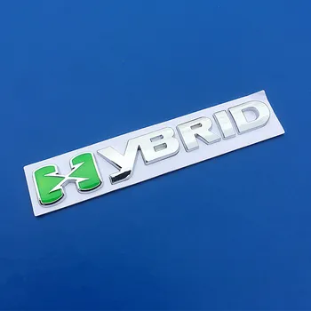 2X 3D Kovov HYBRID Logo Refitting Znak, Odznak Odtlačkový Auto Príslušenstvo, Auto Nálepky Pre Toyota Prius Camry Koruny Auris toyota Rav4