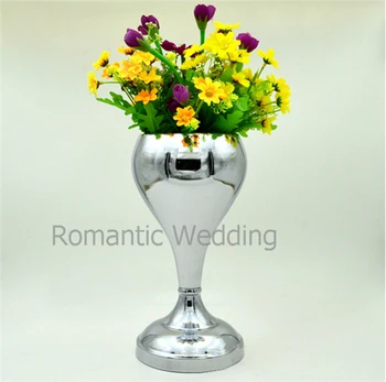 Zadarmo zásielky 10PCS/veľa Kvet strieborné vázy centerpieces pre Svadobné dekorácie, udalosti, produkty dekorácie