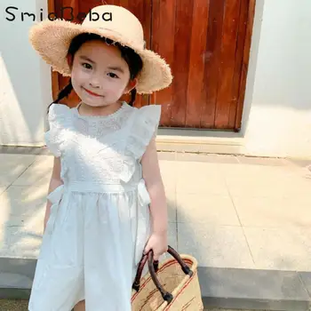 Deti, Dievčatká Čipky Vesta Šaty Biele Japonsko Kórejská Deti Princezná Sukne Super Air Jeden Rok, Narodeniny, Party Šaty Svadobné Šaty