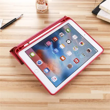 Pero drážka Vreckový Tablet Case For iPad Pro 10.5 palcový Jemné Stojan PU Kožené Para Kryt Prípadoch Pre Apple iPad Pro 10.5