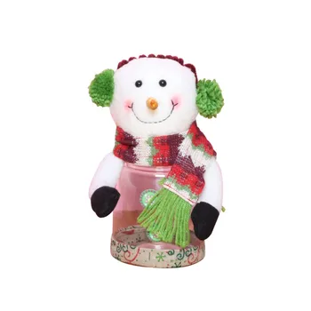 1Pcs Plastové Candy Jar Vianočné Tému Malé Darčekové Tašky Ozdoby na Vianočné stromčeky Vianočné tvorivé Domáce Dekorácie 2019