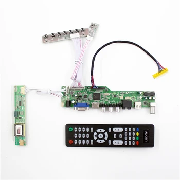 LCD TV radič rada podpora TV AV konektor VGA Audio USB HDMI pre 15.6 palce 1 280 X 800 B154EW01 N154I2-L02 QD15TL01 LTN154X3-L06-J urob si sám