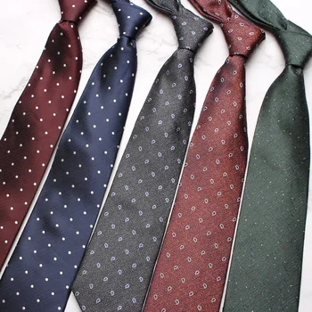 Linbaiway 8cm Polyester Formálne Šaty Krku Väzby pre Mužov Business Zvieratá Vzor Kravaty, Ženích Tričko Svadobné Víno Červené Corbatas