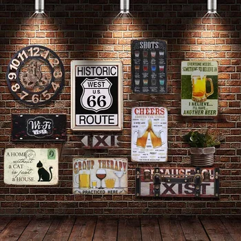 Kovové Prihlásiť Tin Plagát Pivo Tému Vintage Znamenie, Bar, Pub, Obchod Retro 12
