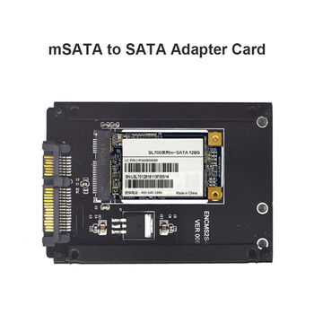 MSATA na SATA Adaptér Mini SATA SSD 2,5 palcový SATA III 22-Pin Converter Karty pre systém Windows 8 7 XP MAC SSD Adaptér Konvertor