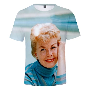 Hot predaj Doris dayová 3D vytlačené T-shirt pánske Letné módy-krátke rukávy Doris dayová 3D Kpop Doris dayová ulici bežné T-shirt topy