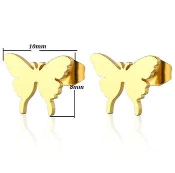 Yiustar Nové Trendy Motýľ Stud Náušnice Roztomilý Zvierat Náušnice, Gombíky Ženy Šperky Elegantné Jemné Earing pre Femme Pendientes