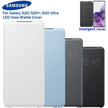 Pôvodné Samsung LED Zobrazenie Kryt Smart Telefón puzdro Pre Samsung Galaxy S20 S20+ S20 Ultra LED Peňaženky Štíhly Kryt Flip S20 Ultra Prípade