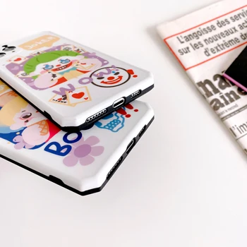Cartoon Joker Silikónové TPU Mäkkej Gumy Telefón puzdro pre iPhone 11 Pro Max 7 8 Plus X XS MAX XR SE 2020 Roztomilý Kryt