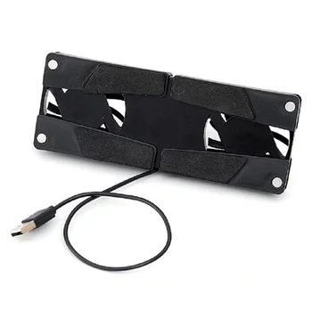 2 Ventilátory Chladenie Prevodovky Rýchle USB Powered Odvod Tepla Pad Držiak na Stojan pre Notebook Notebook