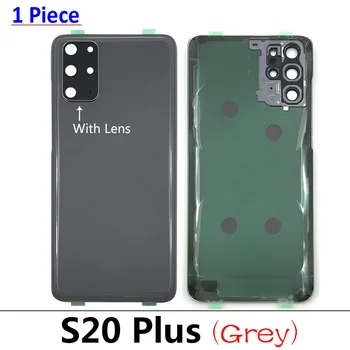 10PCS Bývanie Späť Kryt Batérie S Kamerou Sklo Objektívu Náhradné Pre Samsung Galaxy S20 Ultra G988 S20 Plus S20+G985 S20 G980
