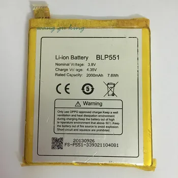Pôvodného Zálohu, 3.8 V 2000mAh BLP551 Použitie Batérie Pre OPPO R809T R819T