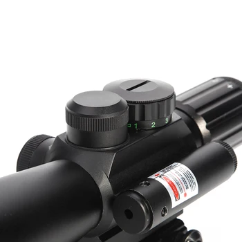 Puška Rozsah 4X30 M7 Riflescope Červená Zelená Osvetlené Taktické s Červeným Laserovým Rozsah Lovu Optika Vzduchu Zbraň Rozsah Pohľad