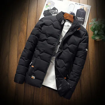 Jeseň zima Nové Bunda módny trend Bežné pribrala teplé bavlna-čalúnená oblečenie Slim baseball coats veľkosť Dole Teplá Bunda
