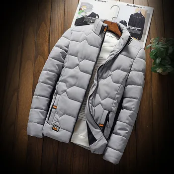 Jeseň zima Nové Bunda módny trend Bežné pribrala teplé bavlna-čalúnená oblečenie Slim baseball coats veľkosť Dole Teplá Bunda