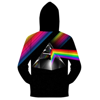 Rainbow Color Line 3D Vytlačené Mens Hoodies 2018 Zips Mikina na Zips Pulóver Pánske Oblečenie 6XL Tepláková súprava Kvapka Loď ZOOTOPBEAR
