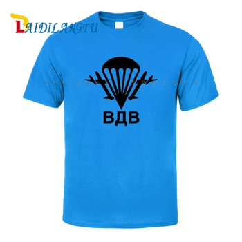 Nový ruský Letiaci Vojakov T-Shirt Výsadkár Spetsnaz VDV T Shirt Lete Kvalitné Lumbálna Pohode Muž Topy Čaj