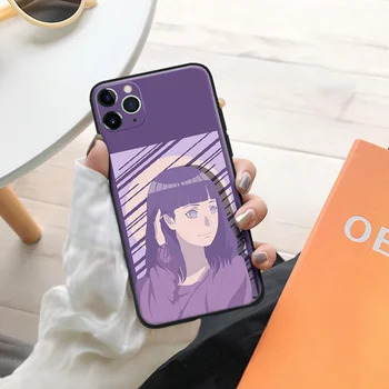 Naruto Hinata Hyuga anime, manga, silikónové Telefón puzdro PRE iPhone Se 6 6 7 8 Plus X Xr Xs 11 12 Mini Pro Max Sklenený Kryt Plášťa