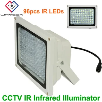 Lihmsek 96pcs IR Led Silné Svetlo Infračervené Iluminátor CCTV pre bezpečnostné Kamery, 850nm Vonkajšie Nepremokavé Biela Farba